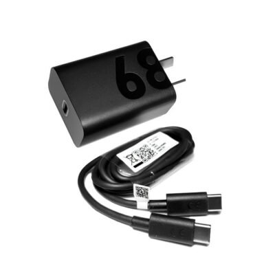 Cargador Motorola 100% Original Out 6.2A 68W + Cable Motorola Tipo C A C Negro