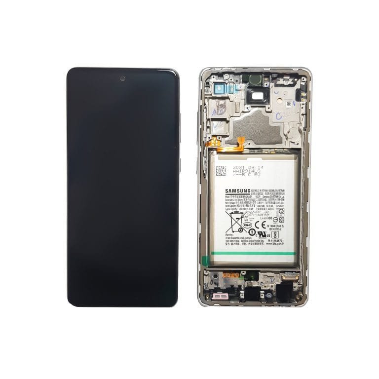 Modulo Samsung Galaxy A72 A725 + Bateria Con Marco - Negro Original - Imagen 1