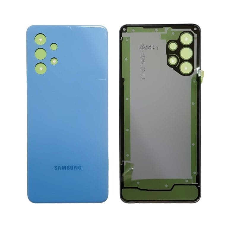 Tapa Trasera Nueva Sin Lente De Camara 100% Original - A32 A325 - Awesome Blue - Imagen 1