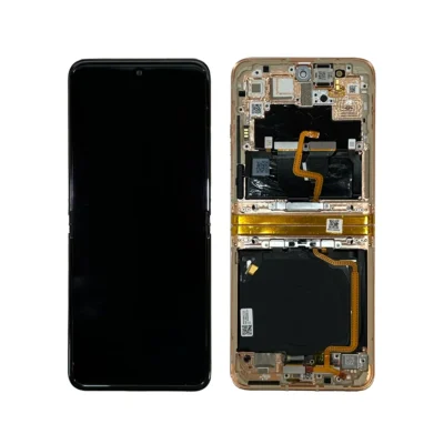 Modulo Motorola Moto Razr 40 Ultra Xt2321 Recuperado Clase A Con Marco - Dorado Original